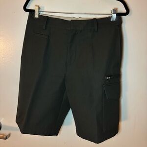 Helmut Lang Dark Green Cargo shorts